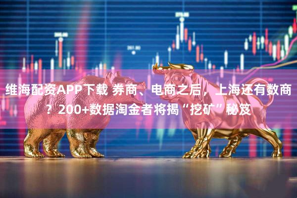 维海配资APP下载 券商、电商之后，上海还有数商？200+数据淘金者将揭“挖矿”秘笈