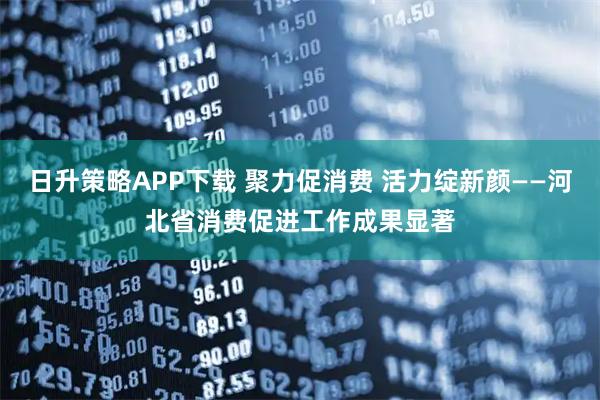 日升策略APP下载 聚力促消费 活力绽新颜——河北省消费促进工作成果显著